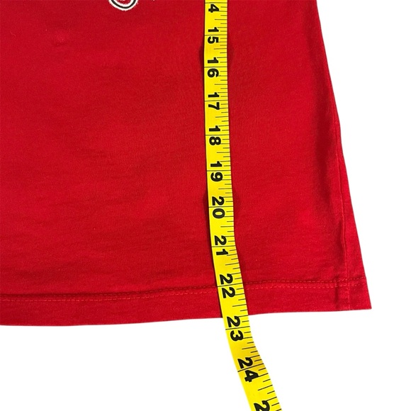 Holiday‎ Rudolph The Red Nose Reindeer W/Jewels On Nose Red T-Shirt Size L10-12 - Picture 5 of 7